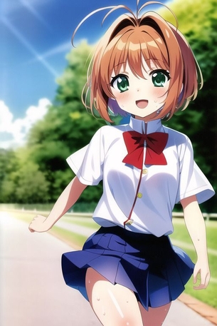 『Novel AI』エロ画像その10【カードキャプターさくら】木之本桜ちゃんのエロ画像を大量に作ってみた