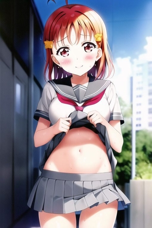 『Novel AI』エロ画像その11　「ラブライブ!サンシャイン!!高海千歌ちゃん」のエロ画像を大量作成
