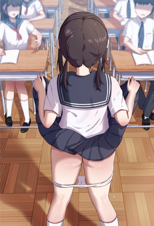 学校のクラスにだいたい一人は居る変態露出狂女子生徒！　その５