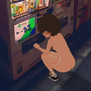 【みんな君を待ってる】野外露出初心者っぽい女子の二次エロ画像【君のデビュ･･･