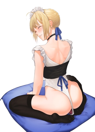 【２次】 背中が綺麗な女の子のエロ画像その３２