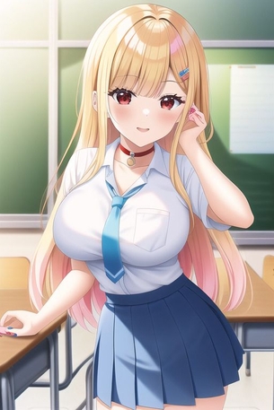 『Novel AI』エロ画像その19 「その着せ替え人形は恋をする」 喜多川海夢ちゃんを大量作成
