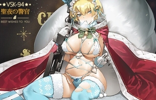 『ドールズフロントライン』ちょっとドスケベすぎるエロエロムチムチサンタ水着姿のエロ衣装！