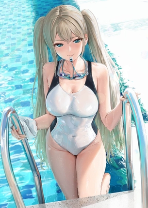 水に濡れてギュッと身体を締め付けてる競泳水着の少女＆お姉さんが（*´д`*）ﾊｧﾊｧ (59)