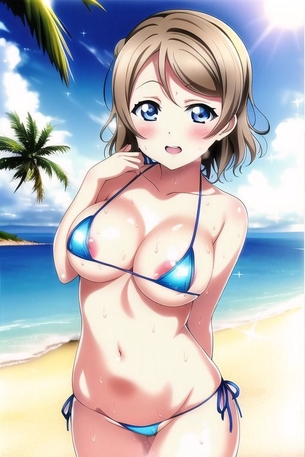 『Novel AI』エロ画像その10　「ラブライブ!サンシャイン!!渡辺曜ちゃん」のエロ画像を大量作成