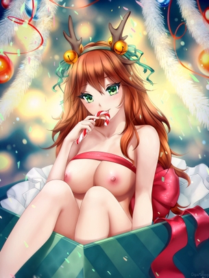 全裸にリボンを巻いて自分を包装する女の子！　その１３