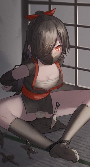 【乱暴されそう】捕らえられたくのいちの二次エロ画像【エロ同人みたいに】