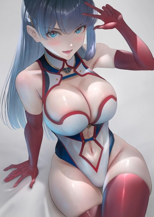 【SFやファンタジーでよくある？】レオタードタイプの戦闘スーツやインナーの衣装着てる美少女のボディライン── ⑱
