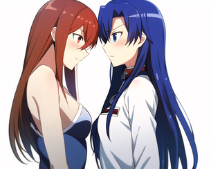 AIによる「如月千早」と「牧瀬紅莉栖」の乳比べがエッチすぎるｗｗｗｗｗｗｗｗ