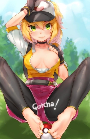 ポケモンGOじゃなくておちんちんGO？女主人公がえちえち過ぎるポケモン二次元エロ画像