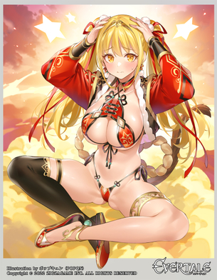 【画像】二次元特有の頭おかしいドスケベ衣装を着た女の子ｗｗｗ