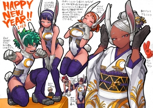 【画像】ヒロアカ作者、新年早々エッチなイラストを描く