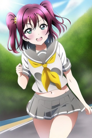 『Novel AI』エロ画像その12　「ラブライブ!サンシャイン!!黒澤ルビィちゃん」のエロ画像を大量作成