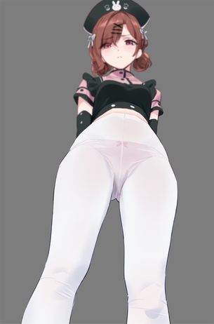 【２次】 白いストッキング やタイツを穿いた女の子のエロ画像その７