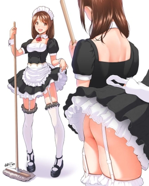 【２次】ご奉仕されたいメイド美少女のエロ画像その３３
