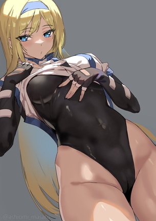 【SFやファンタジーでよくある？】レオタードタイプの戦闘スーツやインナーの衣装着てる美少女のボディライン── ⑲