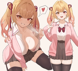【２次】絶対領域がまぶしい女の子のエロ画像その６