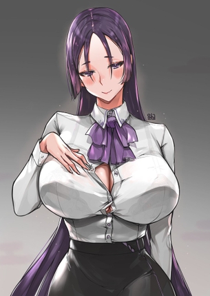 【２次】おっぱいの谷間が素敵な女の子のエロ画像その７１