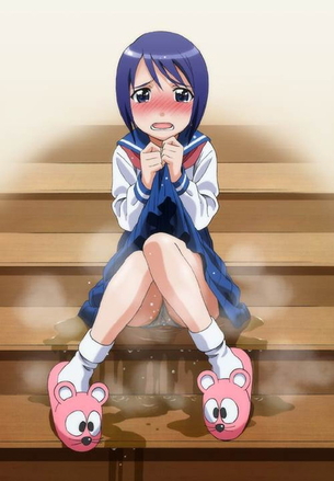 たまりませんなぁ・・・女の子がおしっこお漏らししてる二次元エロ画像が最高に背徳感があってやばい件