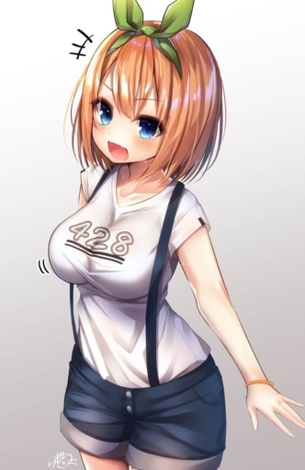 四葉のオナニー姿を想像するだけでめっちゃ抜けるエロ画像【五等分の花嫁】