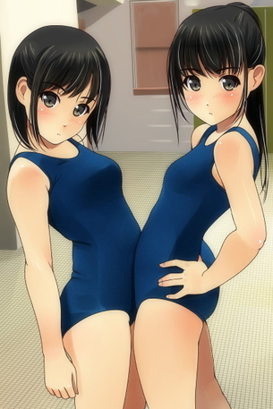 梅雨に入ってしまったけどもういいよね？スク水の時期だからスク水少女の二次元エロ画像貼ってみた！