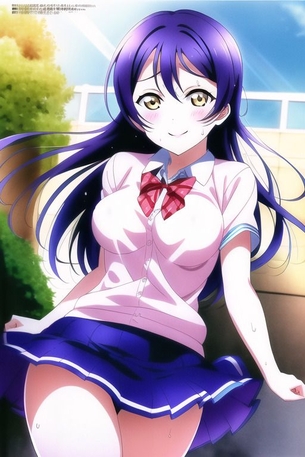 『Novel AI』エロ画像その8　「ラブライブ！園田海未ちゃん」のエロ画像を大量に作ってみた結果