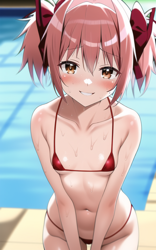 【画像】AIに鹿目まどかのエッチな絵を描いてもらった