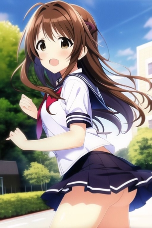 『Novel AI』エロ画像その11【アイドルマスター】島村 卯月ちゃんのエロ画像を大量に作ってみた
