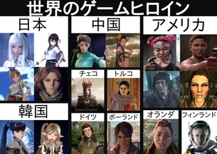 世界のゲーム会社が作ったゲームのヒロイン一覧がこちらｗｗｗｗｗ