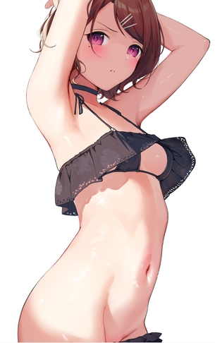 【２次】おヘソをが見えてる女の子のエロ画像その５５