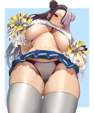 おっぱいの下半分が見える下乳ファッションの女の子の二次画像 Part4
