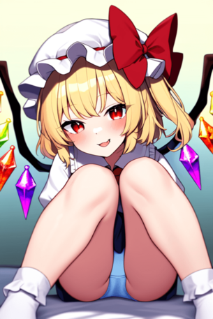 [東方][エロ画像]フランドールのあざといパンチラで勃起したよ～♪