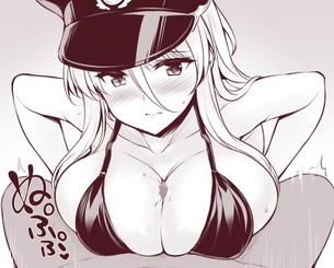 【アズールレーン】こんな超絶エッロエロなビスマルクの抜ける二次エロ画像があったのか？！