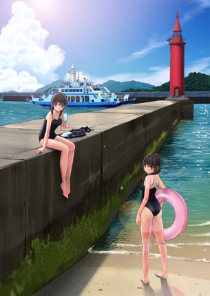 スク水の二次元エロ画像。