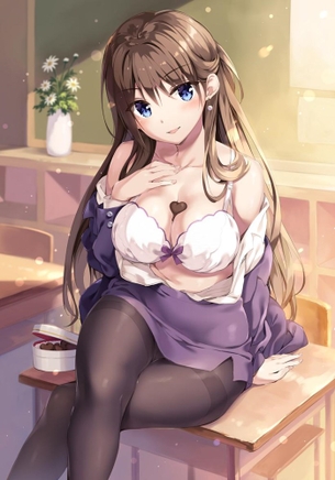 【２次】学校の教室シチュの美少女エロ画像その１１
