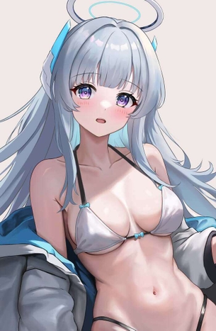 [ブルアカ][エロ画像]生塩ノアの美乳をもてあそんだよ～♪