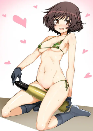 【ガールズ&パンツァー】秋山優花里でエロ漫画のように好き放題シコリまくり画像