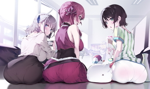 【画像】こういうエロい尻の女の子の、神エロイラストw w w w w w w w w w w w w
