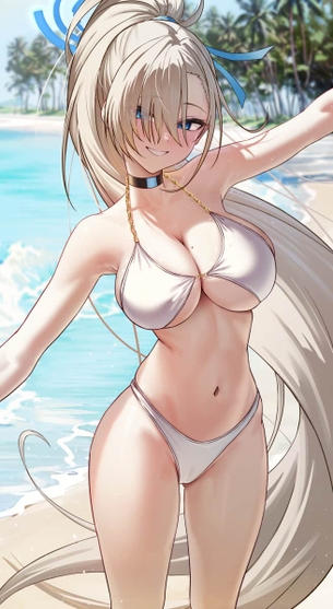 白ビキニの透明感あふれるエロかわで尊い画像2