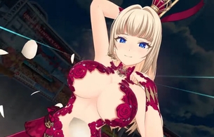 『ドルフィンウェーブ』エロすぎるおっぱい丸見えすぎな痴女ドレス姿のバレンタイン衣装！
