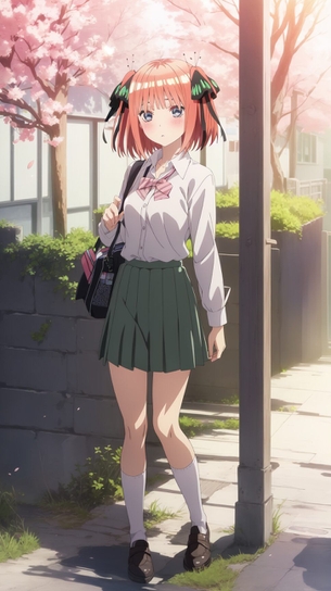 『stable-diffusion』「五等分の花嫁」中野二乃ちゃんのAIエロ画像を大量作成