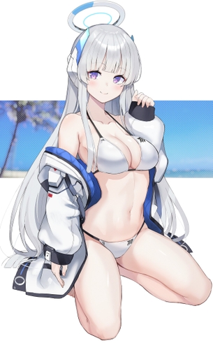 【２次】綺麗な銀髪美少女のエロ画像その４７