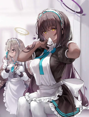 メイドの虹エロ画像