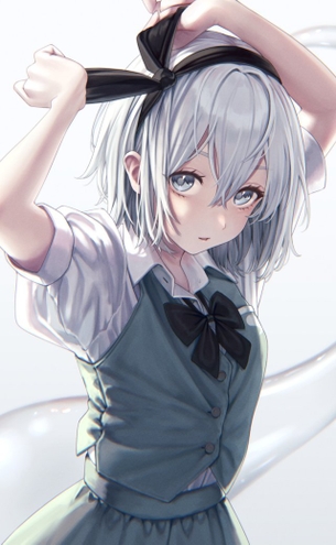 【二次】銀髪・白髪女子画像　その４６