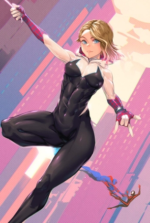 スパイダーグウェンのおっぱいを好き放題ヤリ放題な二次エロ画像【スパイダーマン】