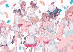 【二次元】ナース・看護婦さんのエロ画像 Part.6 50枚 白衣の天使