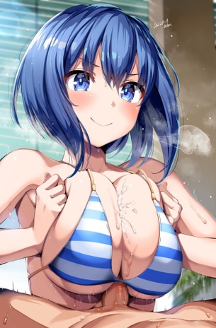 【二次】パイズリしてる女の子の画像【エロ】　その４２