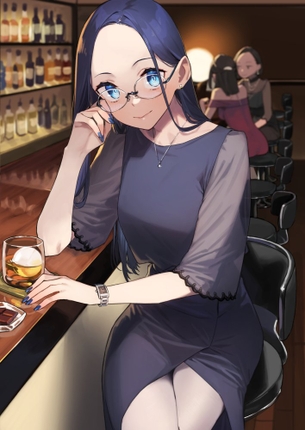 【二次】眼鏡女子画像　その３８