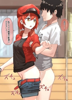 [はたらく細胞][エロ画像]赤血球(AE3803)に立ちバックで挿入したよ♪