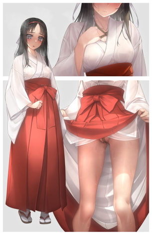二次元の巫女さんのエロ画像まとめ Part４